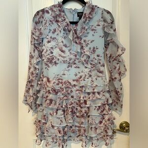 Bardot Junior mini dress - floral ruffle dress, size 14 girls